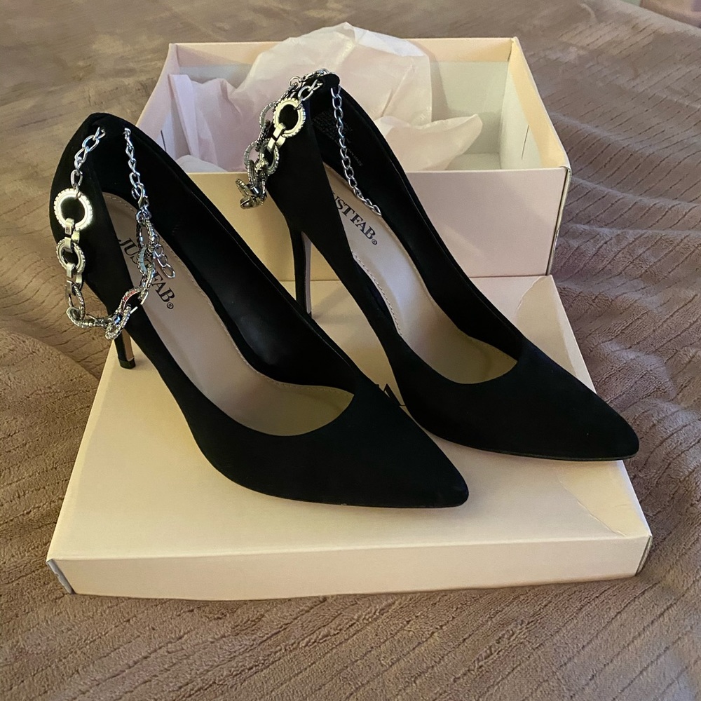 Justfab Black Shoes 👠 size 8.5